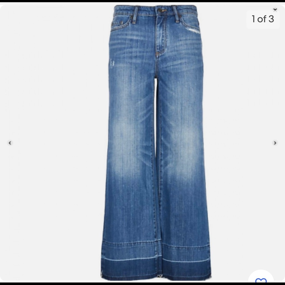 Armani exchange wide cropped jeans